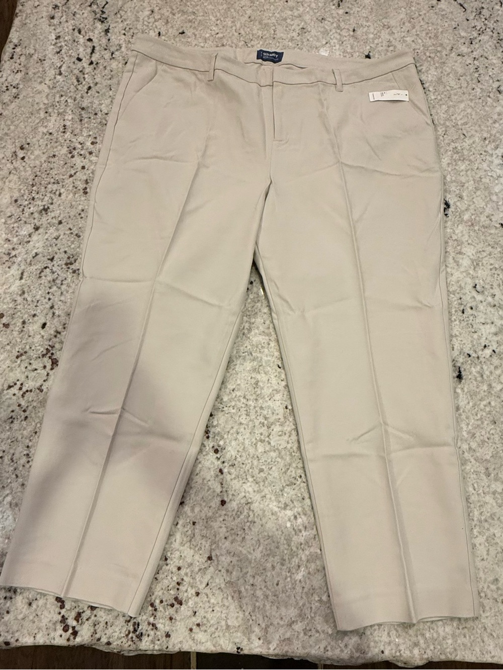 Old Navy Women’s Relaxed Harper Mid-Rise Pants - Light Khaki